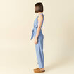 Combinaison pantalon ceinturée bleu femme