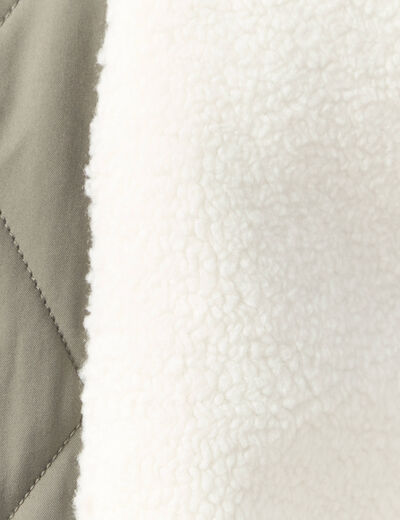 Blouson à capuche ecru homme