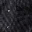 Chemise cintr&eacute;e en coton manches longues noir homme