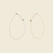 Double collier à perles blanc femme