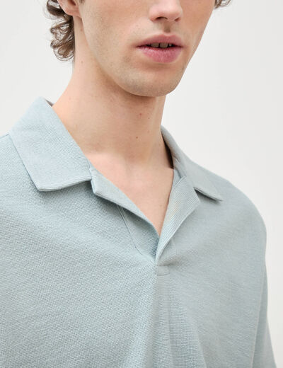 Polo manches courtes vert clair homme