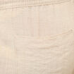Pantalon taille standard bas resserr&eacute; beige femme