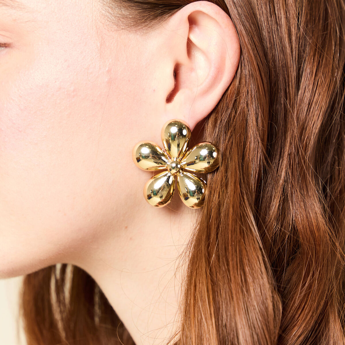Boucles d'oreilles couleur or femme