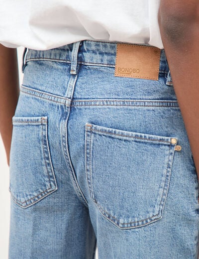 Jeans bootcut taille standard denim stone femme