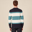 Pull éco-responsable bleu pétrole homme