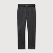 Pantalon chino avec ceinture gris fonc&eacute; homme