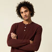 T-shirt manches longues bordeaux homme
