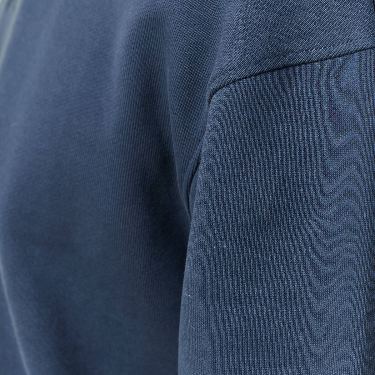 Sweat manches longues en coton bleu marine homme