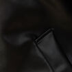 Blouson droit court manches longues noir homme