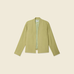 Veste esprit blazer fluide vert olive femme