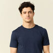 T-shirt Instinct col rond bleu marine homme