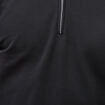 Polo droit manches longues noir homme