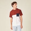 T-shirt éco-responsable marron cognac homme