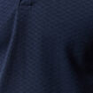 Polo cintr&eacute; en coton manches courtes bleu marine homme