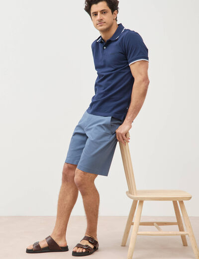Bermuda bleu gris homme