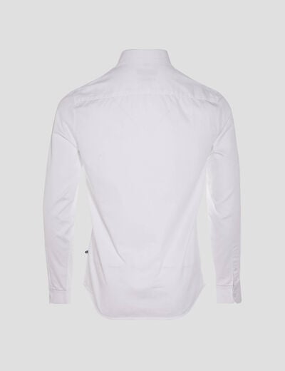 Chemise manches longues blanc homme