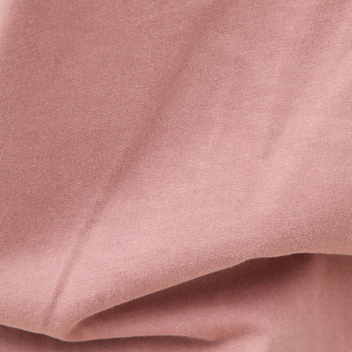 T-shirt col rond manches courtes vieux rose femme