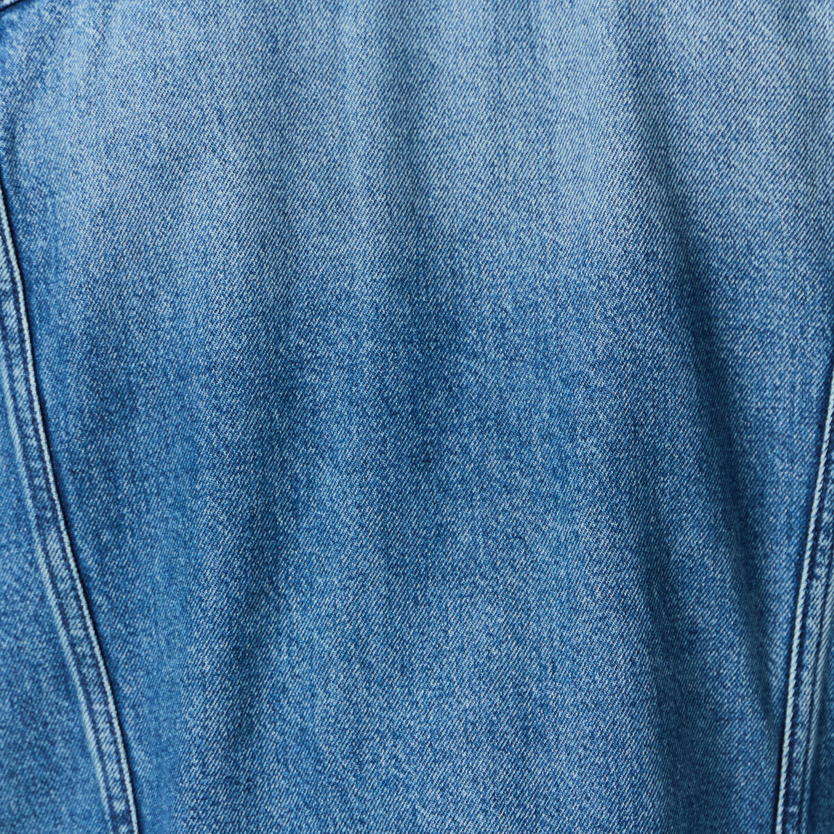Veste droite en jean denim double stone homme