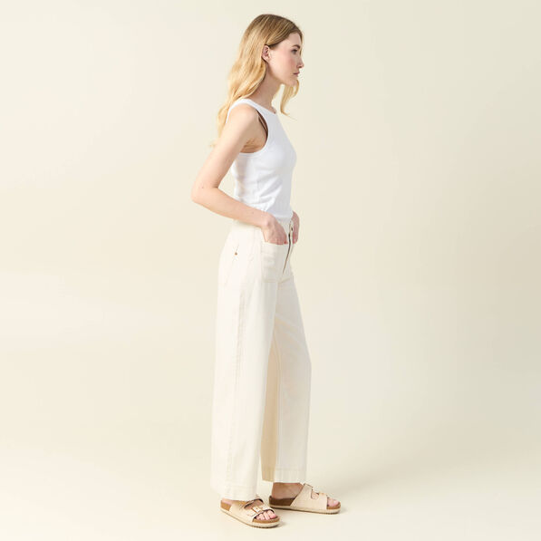 pantalon large denim blanc femme Pantalon large denim blanc femme