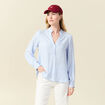 Blouse manches longues gris femme