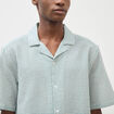 Chemise boyfriend manches courtes vert clair homme