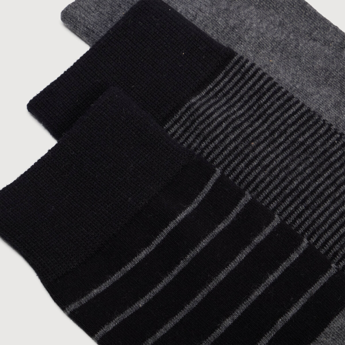 Lot de 3 paires de chaussettes noir homme
