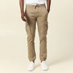 Pantalon battle bas resserr&eacute; taupe homme