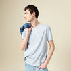T-shirt manches courtes homme bleu gris homme
