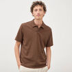 Polo manches courtes taupe homme