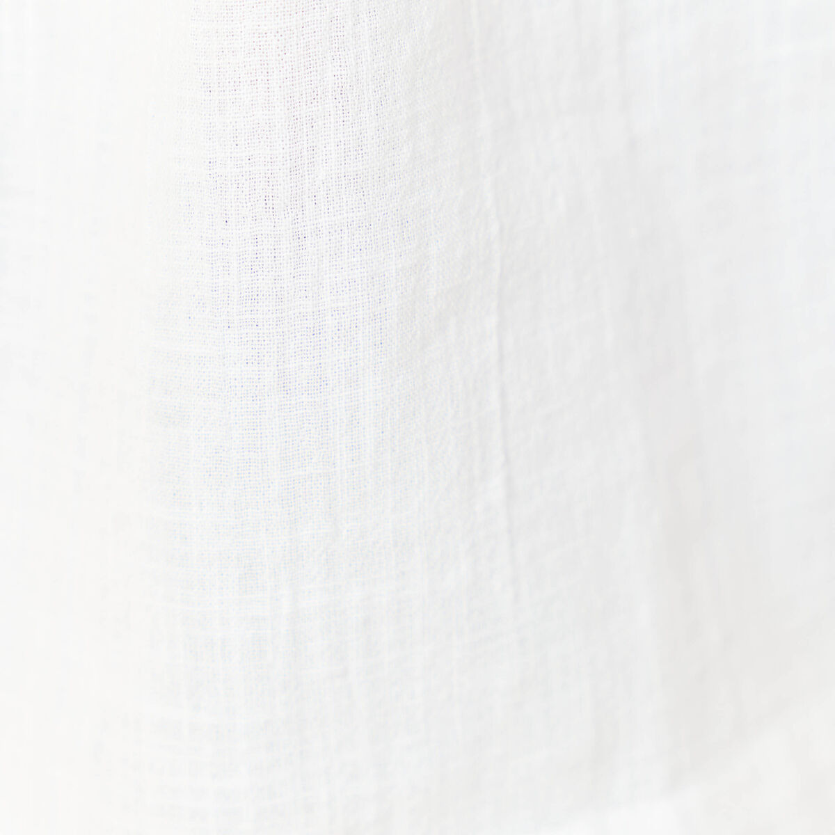 Chemise col montant manches longues ecru femme