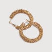 Boucles d'oreilles cr&eacute;oles rose clair femme