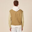 Sweat capuche éco-responsable beige homme
