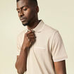 Polo manches courtes taupe homme