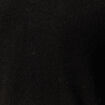 Pull manches longues col en V noir femme