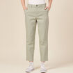 Pantalon chino fluide vert olive femme
