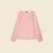 Blouse manches longues rose femme