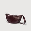 Sac bandouli&egrave;re avec doublure prune femme