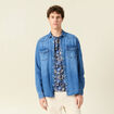 Chemise manches longues denim brut homme
