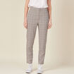Pantalon carotte bleu marine femme