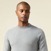 Pull manches longues gris homme