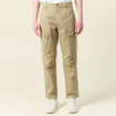 Pantalon cargo droit gris homme