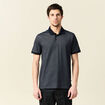 Polo manches courtes bleu marine homme
