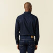 Chemise manches longues bleu marine homme