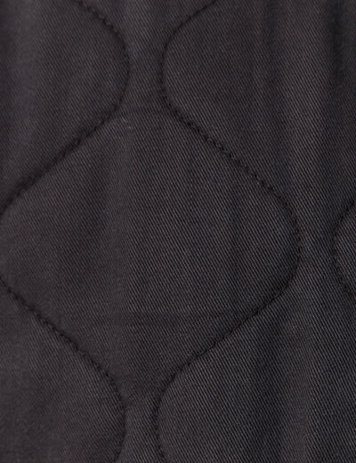 Veste oversize manches longues doubl&eacute;e gris fonc&eacute; femme