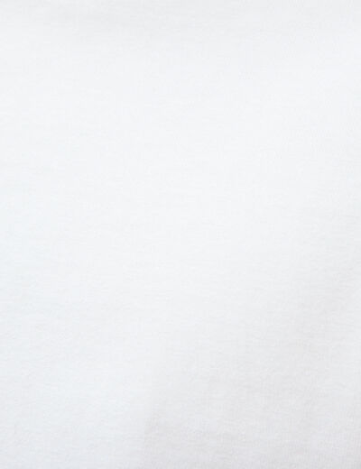 T-shirt en coton manches longues blanc homme