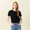 T-shirt manches courtes noir femme