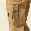 Cargo coupe battle en coton vert kaki homme