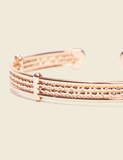 Bracelet jonc couleur or femme