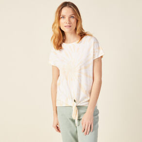 T-shirt manches courtes rose clair femme