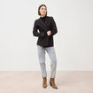 Jeans girlfriend 5 poches denim snow bleu femme